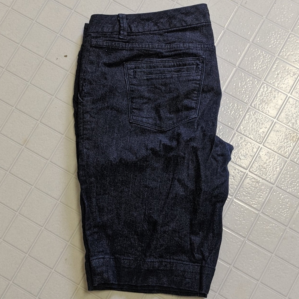 The Limited denim shorts, knee length, size 14